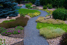 Decorative landscaping photo